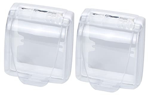 jojofuny 2PCS Doorbell Chime Cover Doorbell Protection Cover Waterproof Outdoor Rainproof Splashproof Box