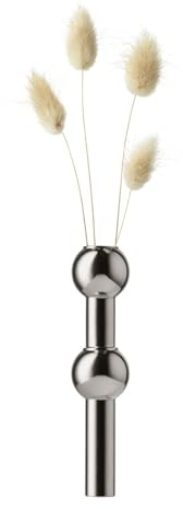 Stoff Nagel Vase, Black Chrome