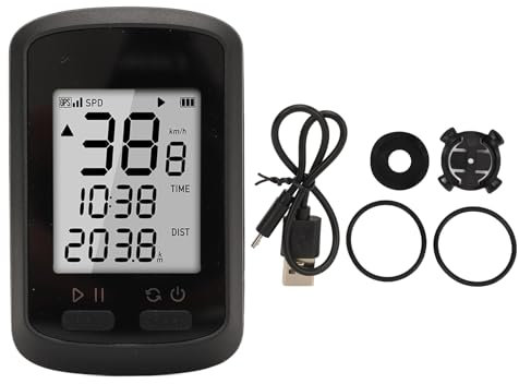 Gearwell Wireless GPS Bike Computer, Cycling Computer with Speedometer and Odometer, Suitable for Mountain and Road Bikes, Wireless Bicycle Computer