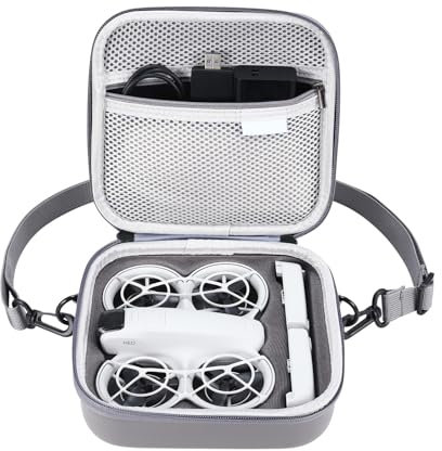 Uvafly Neo Carrying Case, custodia da viaggio portatile, borsa compatta con tracolla per il drone DJI Neo e gli accessori della batteria di volo intelligente