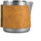 for Pro ' Must Have Heat Resistant Grip Milk Frothing Pitcher Cup with Leather Sheath (Sliver 400ml)
