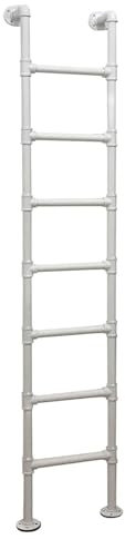 Leiter für Kellerfenster, Eisen, Loft-Villa, Eingangsleiter mit Wandhalterung, 175 cm