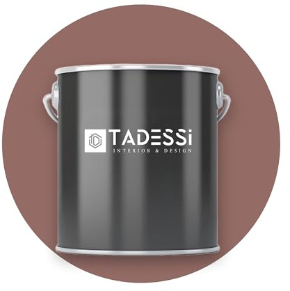 Tadessi Peinture d'intérieur marron cannelle - Peinture murale mate lavable - Peinture à émulsion - Sans odeur et sans solvant - Bidon de 1 l