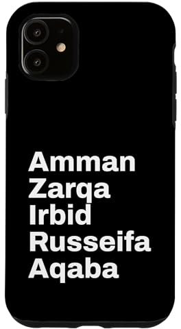 iPhone 11 Jordan Cities and Towns Travel Case