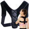 Retoo Corrector de postura, soporte recto para espalda, estabilizador de espalda con correa ajustable, soporte de espalda para hombre y mujer, corrección de postura, cierre de velcro, talla universal,