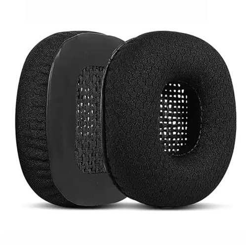 Cuscinetti auricolari di ricambio compatibili con cuffie Bluetooth Marshall Major I/Major II, cuscinetto in rete per cuffie Major I Major II, nero