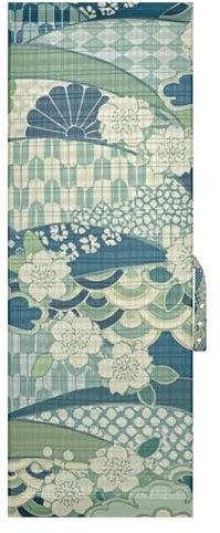 Store décoratif vert zéphyr japonais en fleurs de cerisier pour portes et fenêtres d'intérieur, stores lavables pour rideaux coulissants cortinas para cuarto1 panneau, 63,5 x 183 cm