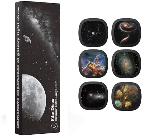Ainael Sternenhimmel Projektor Scheiben, 5K HD Discs für Galaxy Projector | Kompatibel mit SKE-TKQ01 & BL-DQY02 (Pro Version) • 8 Themen • Austauschbar • Realistisch • 6 Stück Disc Set