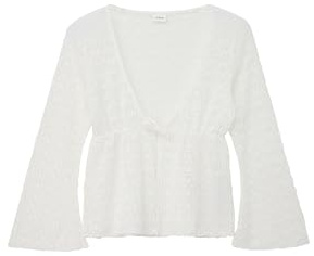 s.Oliver Taillierte Jacke aus Spitze mit Bindeband