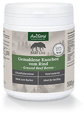 Ground Beef Bones formerly AniForte Meat & Bone Meal 500g: Raw Dog Food Supplement for Cats & Dogs with High Calcium