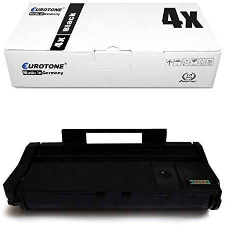 4X Eurotone Toner für Ricoh SP 112 SUe SU SFE SF e ersetzt 407166 TYPESP100LE