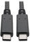 Tripp Lite USB 3.1 Gen 2 Cable 10 Gbps USB-C Type-C, 5A, 20V, Thunderbolt 3, (M/M), 0.91 m (U420-003-G2-5A)