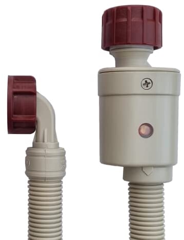 Waschmaschinenschlauch Aquastop, 1,5m / 2m / 2,5m / 3m / 4m / 5m Sicherheitszulaufschlauch mit Wasserstopp – Ersatzschlauch für Waschmaschine & Spülmaschine (5m)