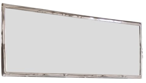 Loberon Spiegel Kaplin, Silber | Hochwertige Eleganz, Zeitloser Chic, Klassischer Look, Wandspiegel, Wohn-Accessoire, Aluminium, Spiegelglas