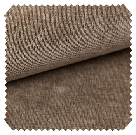 novely® ISSUM - Samtweicher Chenille-Möbelstoff - Sehr Robuster Polsterstoff - Pflegeleichte Meterware 1lfm | Farbe: 04 Milchkaffee