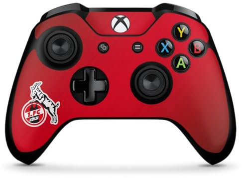 DeinDesign Skin kompatibel mit Microsoft Xbox One X Controller Folie Sticker 1. FC Köln Offizielles Lizenzprodukt EffZeh