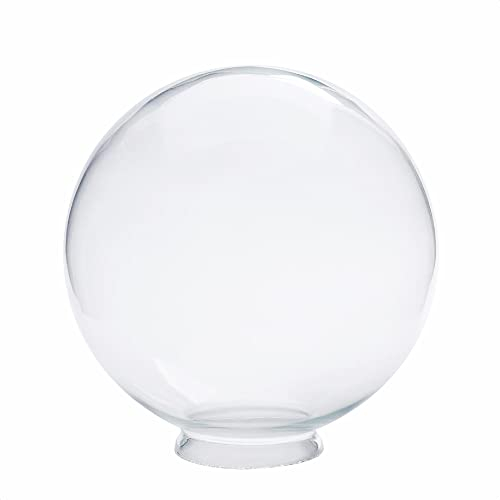 Ersatzglas Lampenglas Griffrand Lampenkugel Klarglas mit Kragenrand Ø250mm Glaskugel Rand Kugelglas