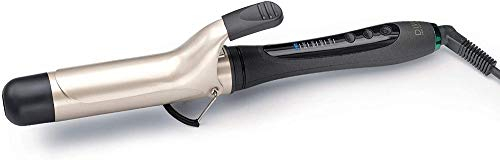 Diva Pro Styling Digital Tong - Lockenstab mit Zange - Digital verstellbare Hitzeregelung - Automatische Abschaltung - 3m langes Kabel, schwarz