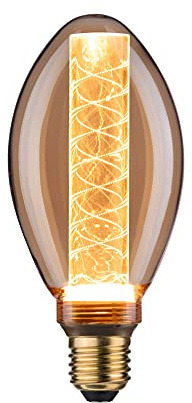Paulmann 28600 LED lamp B75 Inner Glow 4W Retro lamp Gold with Glass Inner Bulb 1800K Gold Light E27