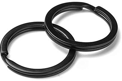 Présentoirs pour Bijoux Accessoires Anneaux Support Porte clé 28 mm Noir x 5 pièces