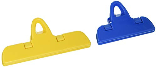 PARODI & PARODI - SuperTina Mollette per Bucato Plastica Resistente, Ideali come Mollette Chiudi Sacchetti Biscotti e Pasta, Pinze da Cucina Chiudi Sacchetti Accessori Utili x la Casa, 2pz Multicolore