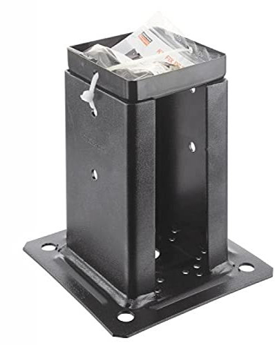Kit pour poteau carré noir - 9x9 + chapeau