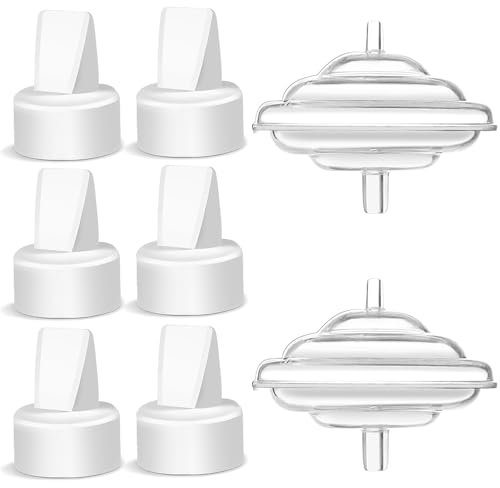 Replacement Duckbill Valves and Backflow Protector for Spectra, Compatible Pump Parts Spectra S1 S2 9 Plus by PumpMom (Not Original Accessories), White