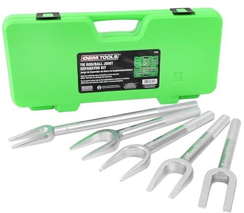 OEMTOOLS 37201 Tie Rod/Ball Joint Separator Set, 5 Piece, Replace Tie Rod, Separate Ball Joints and Pitman Arms, Pickle Fork, Ball Joint Removal Tool