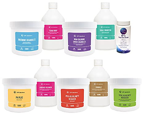 CPF Solutions Premium Bromine Starter Kit for Hot Tubs, Spas & Inflatable Spas