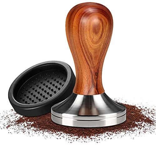 JOYBOY Kaffee Tamper,Espresso Tamper,Kaffeestampfer aus Edelstahl,inkl Tampermatte,für perfekten Espresso Barista-Werkzeug,Design Kaffee Tamper Set,Tamper 51mm,für Cafes und Kaffeeliebhaber