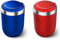 Auto Aschenbecher mit Deckel,MoreChioce 2 Stück Universal Winddicht Auto Aschenbecher Tragbarer Auto Aschenbecher Kunststoff Auto Aschenbecher Edelstahl Aschenbecher,Blau und Rot