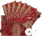 TOPLUXE Tovagliette in Tessuto Damascato 45x30 cm, Set di 6 Tovagliette Lavabili per Tavolo da Pranzo/Cucina/Ristorante/Banchetto/Festa (Bordeaux)