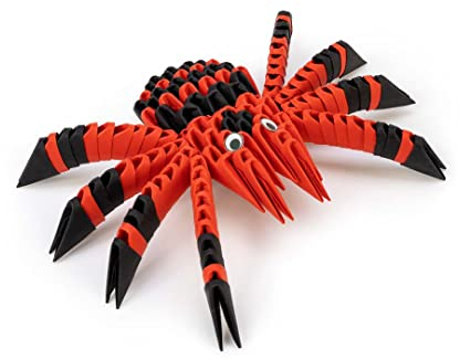 Origami 3D 501824-3D Origami Spinne - Schöne 3D Papierskulptur mit patentierten Bauteilen und verständlicher Bauanleitung, 149 Teile, 15x10x4cm, ab 8 Jahre