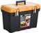 Nurtextil24 Werkzeugkoffer PRO mit Metallverschluss LEER Werkzeugkasten Abschließbar Werkzeugbox Sortimentskoffer Gr. L (49x26x32cm) 19''