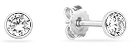 FAVS Unisex-Ohrstecker 925er Silber 2 Zirkonia One Size 88426541