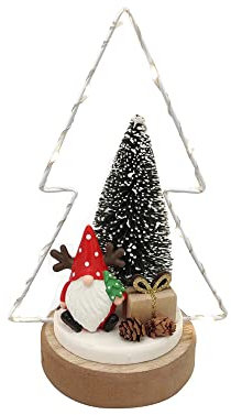 Zelda Bomboniere Paisaje Navidad Círculo Árbol LED Decoración Adornos árbol