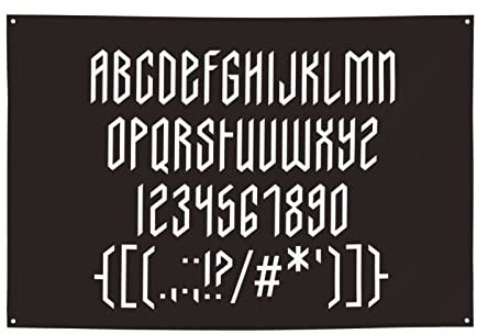 Dekoratives Banner für Haus, Garten, Hof, kraftvoller mittelalterlicher Alphabet-Druck, Urlaub, Willkommen, Rasen, hängende Dekoration, Geburtstagsparty, Banner, Hintergrund, 120 x 180 cm