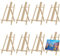 MUKLEI 8 Pack 30 cm Wood Display Easels, Wooden Tabletop Easel, Mini Pine Wood Easel Adjustable Easel Stand Tripods Foldable Painting Easel for Arts Crafts, Displaying Frames