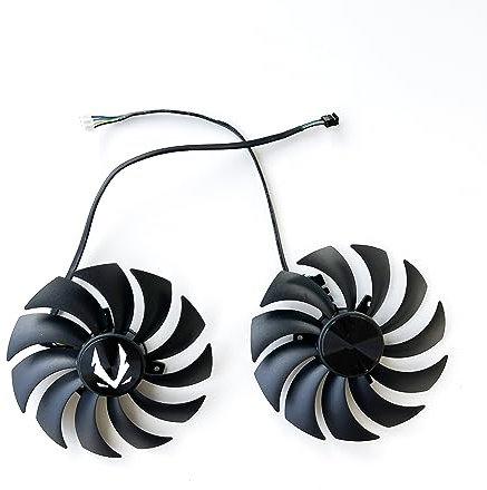 SISS Ventilador de tarjeta gráfica para Zotac Gaming RTX 3070 AMP Holo Fan de repuesto GAA8S2U, diámetro del ventilador de 100 mm, juego de 2 unidades