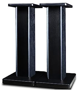 Ddasam 60cm Speaker Stands - 1 Pair, Wooden Universal Floor Stands for Surround Sound TV & Hi-Fi, Enhancing Listening Experience