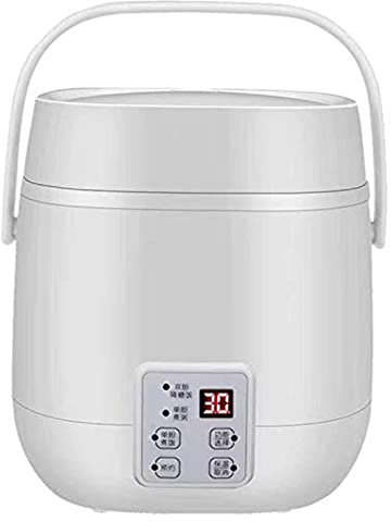 fUfIzU Mini Rice Cooker Steam Cooker Small Rice Hunger Low Sugar Removing Slow Cooker 2L Digital Multi Cooker Stainless Steel Inner Pot Steamer Steam Cooking Timer And Warming Function