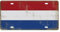 Yelolyio Niederlande Nummernschild für die Vorderseite des Autos, Größe 15,2 x 30,5 cm, rostfrei, Vintage-Holland-Flagge, Metall-Kennzeichen, Aluminium, Neuheit, Nummernschild, Autoanhänger, Geschenk