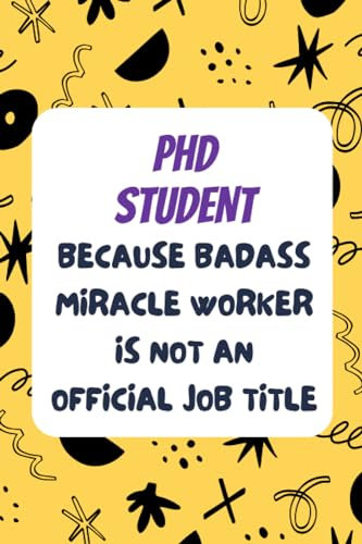 PhD Student Notebook