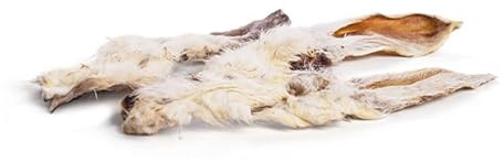 Futternest - 1kg Kaninchenohren für Hunde – 100% Natur, ohne Zusätze – schonend getrocknet – fettarm & hypoallergen – Kausnack für kleine & große Hunde