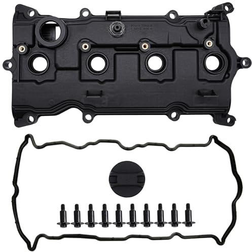 LEVANLIGHT Engine Valve Cover with Gasket & Bolts & Oil Cap Compatible for 2014-2017 Infiniti Qx60, 2014-2017 Nissan Altima Rogue Murano, 2014 Pathfinder 2.5L Replaces# 13264-3KY0A