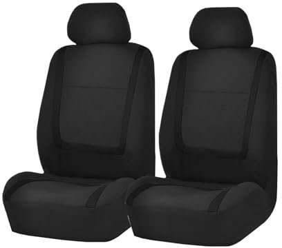 Auto-Sitzbezug Portland, Universal-Sitzbezug, Vordersitzbezüge, Auto-Schonbezug, PKW-Sitzbezug Vordersitze, Sitzschoner-Auto Schwarz Komplettset, Auto-Schonbezüge, Sitzschoner Auto (Vordersitze)