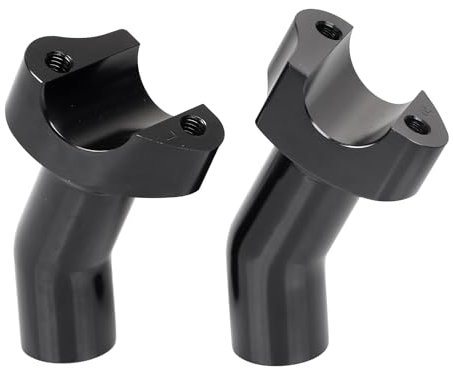 XMMT 2Pcs Alluminio Nero 3.5 Pullback Manubrio Risers Per Harley Dyna Street bob Softail Night Train FXSTB Fat boy Sportster XL 883 1200