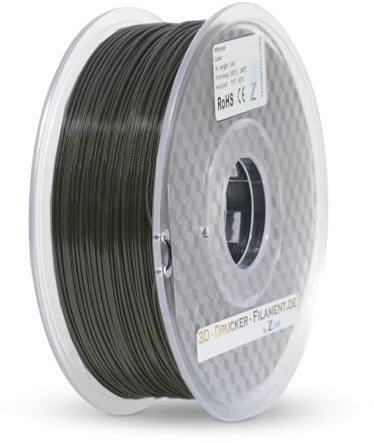 Z3D® Drucker Filament PLA 1,75mm 1kg SCHWARZ-MATT