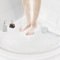 Tapis de douche d'angle antidérapant : 80 x 80 cm extra large pour douche intérieure – Plateau de douche en luffa mat anti-moisissure pour personnes âgées