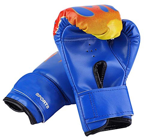 Kinder Boxhandschuhe, Blau, Sparring, 3 bis 12 Jahre | Kickboxen, Muay Thai, Boxsacktraining, Schlagen, Altersgruppe 3 Bis 12 Jahre, Blaue Farbe, Kindertraining